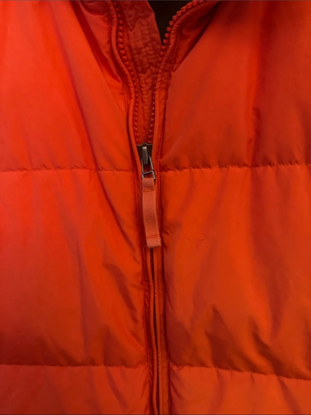 J. Crew Orange Quilted Puffer Vest